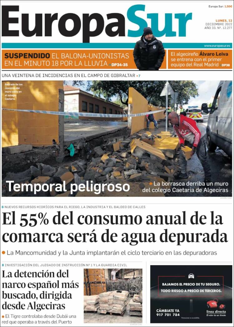 Portada de Europa Sur (Espa&ntilde;a)