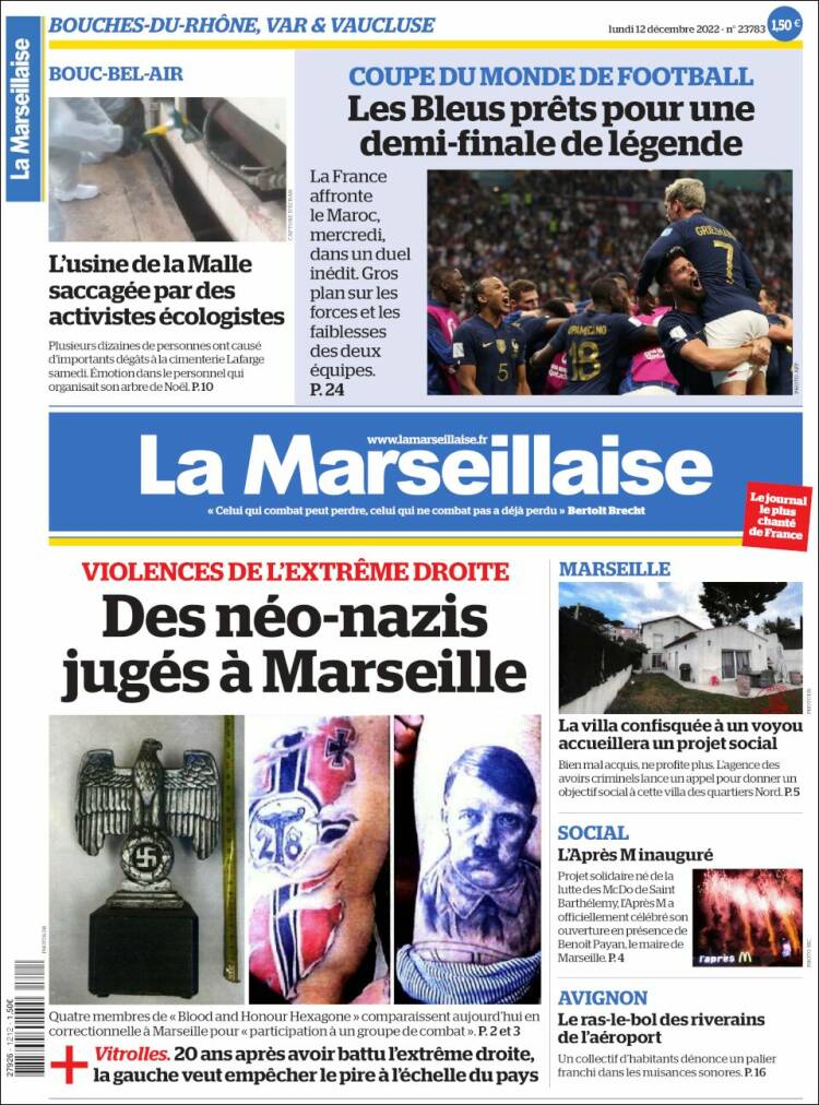 Portada de La Marseillaise (France)