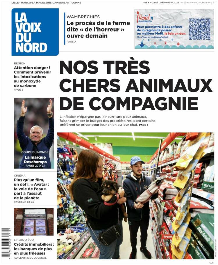 Portada de La Voix du Nord (France)