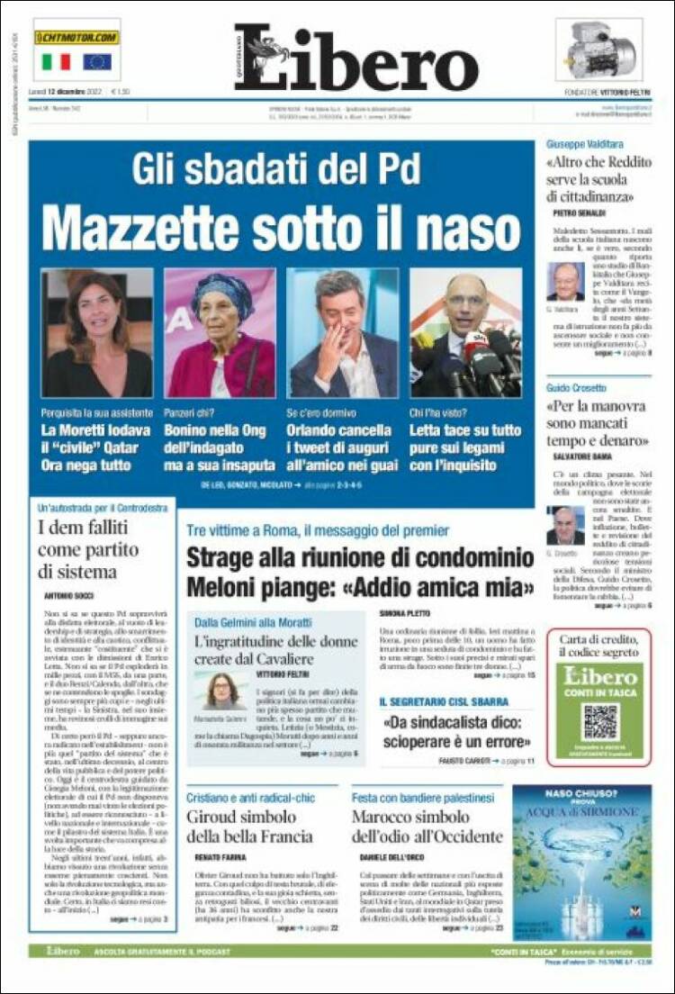 Portada de Libero (Italy)
