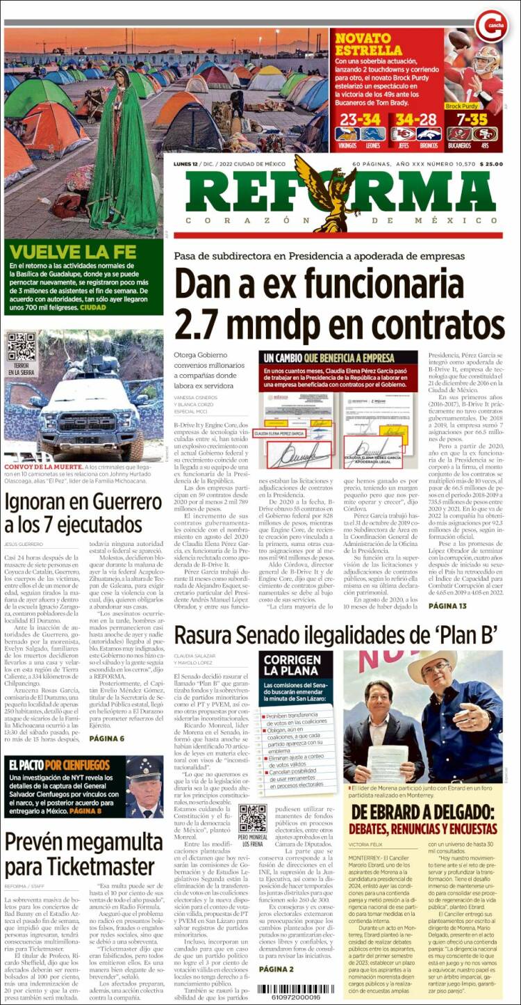 Portada de Reforma (Mexique)