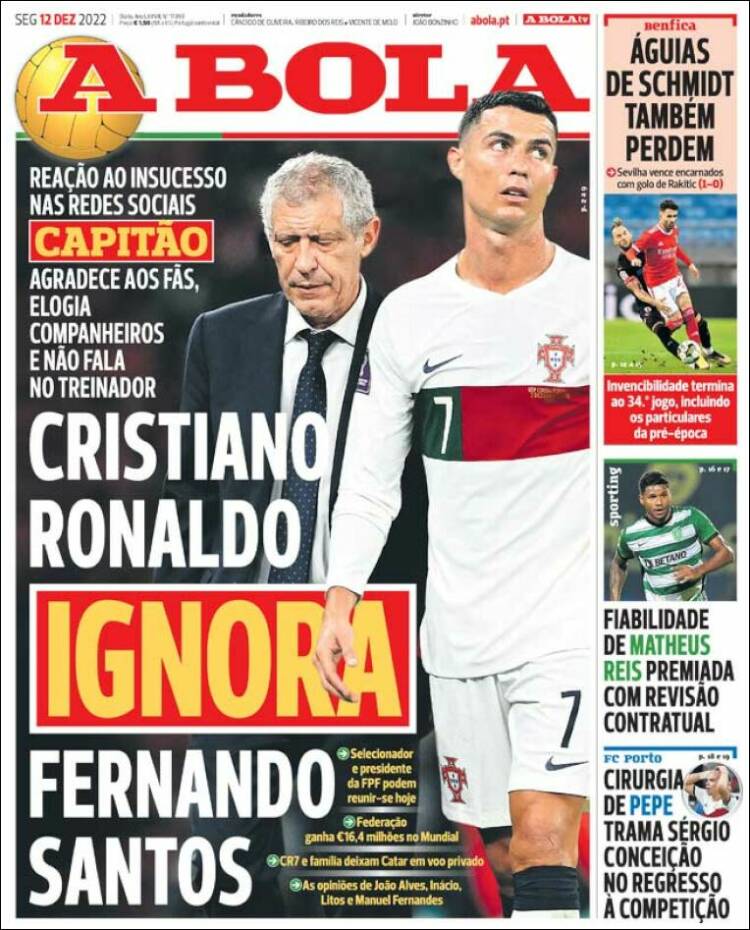 Portada de A Bola (Portugal)