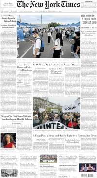 Portada de New York Times (USA)