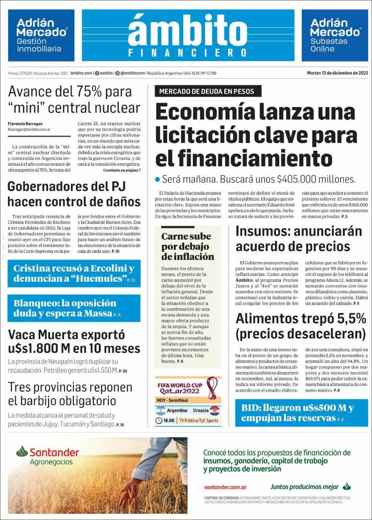 El Diario - Productos argentinos suben de precio