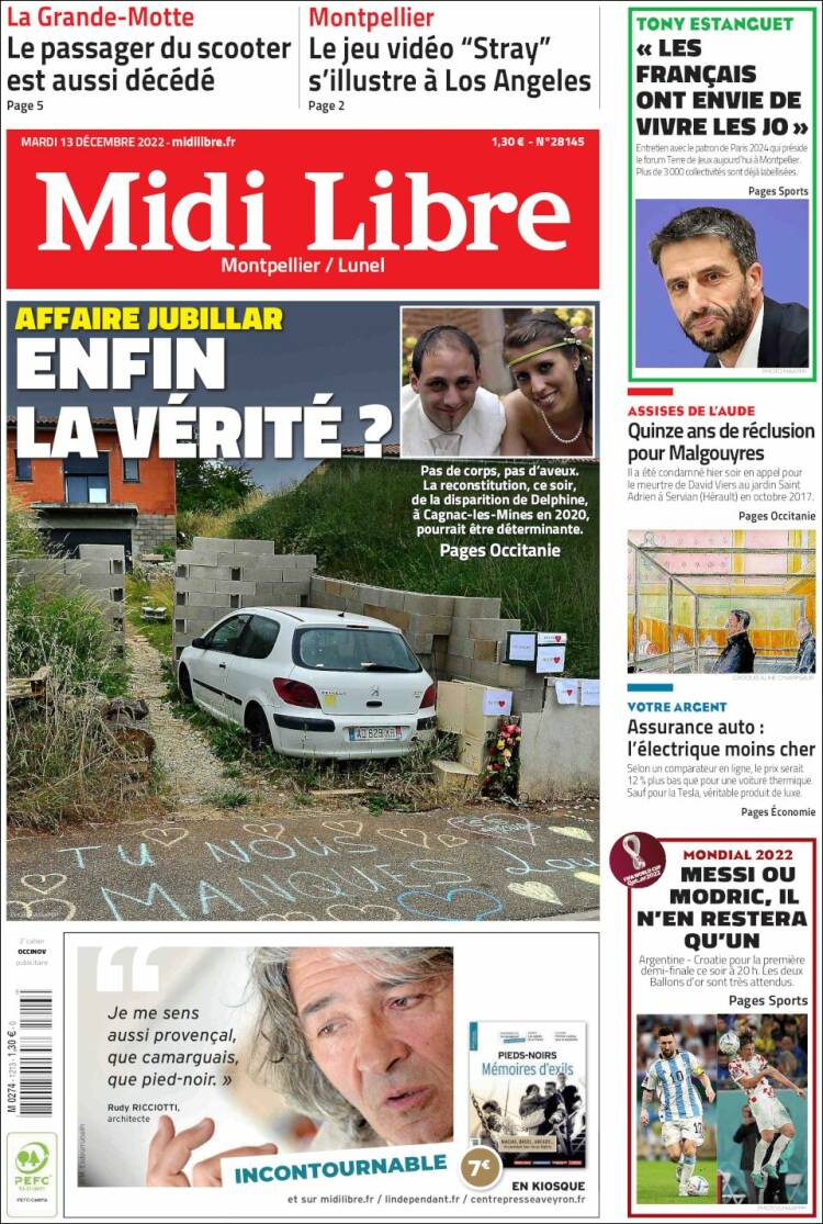 Portada de Midi Libre (France)