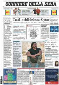 Portada de Corriere della Sera (Italie)