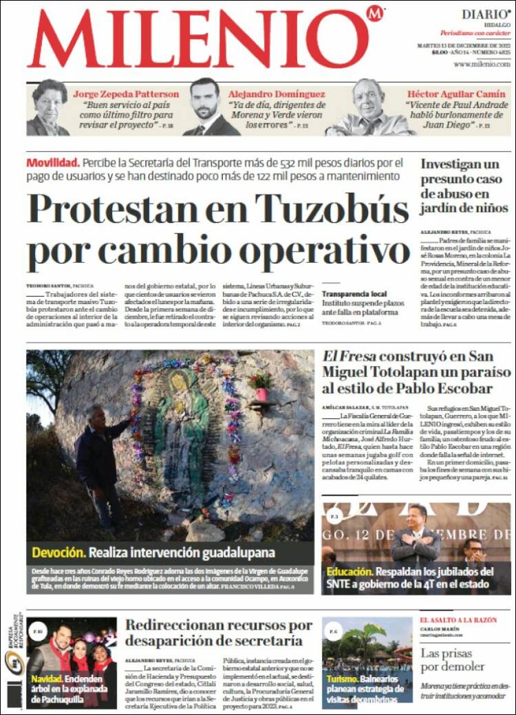 Portada de Milenio de Hidalgo (M&eacute;xico)