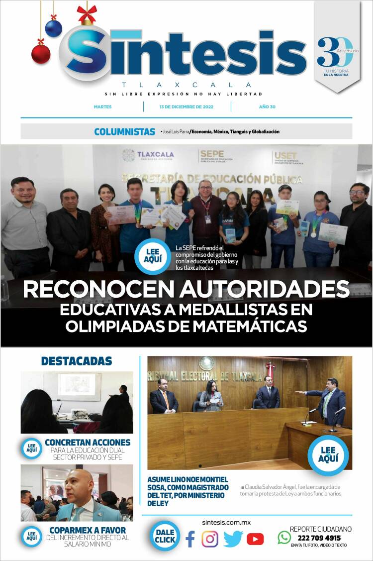 Portada de Síntesis de Tlaxcala (M&eacute;xico)