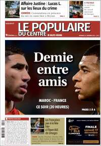 Portada de Le Populaire du Centre (Francia)