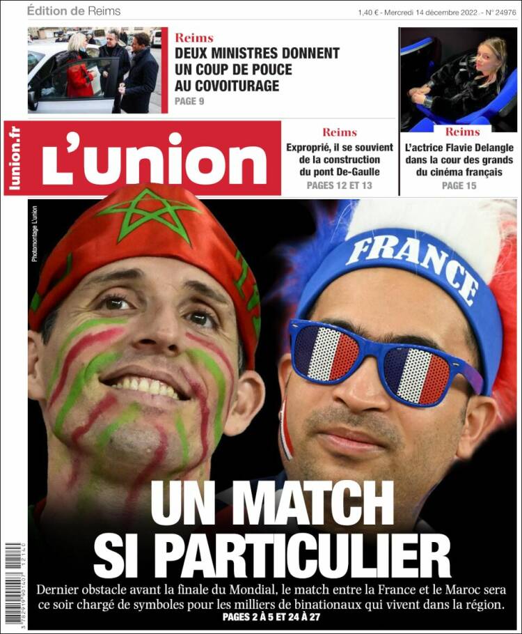 Portada de L'Union (Francia)