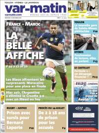 Portada de Var-Matin (Francia)