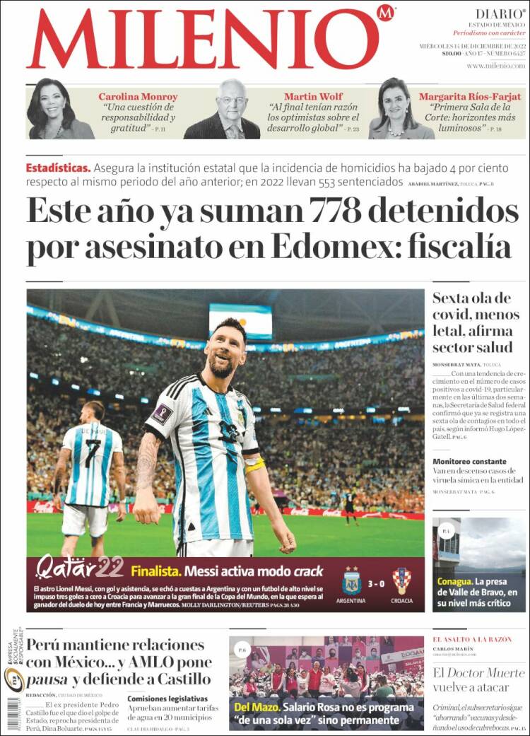 Portada de Milenio - Estado de México (Mexico)