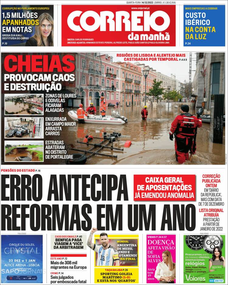 Portada de Correio da Manhã (Portugal)