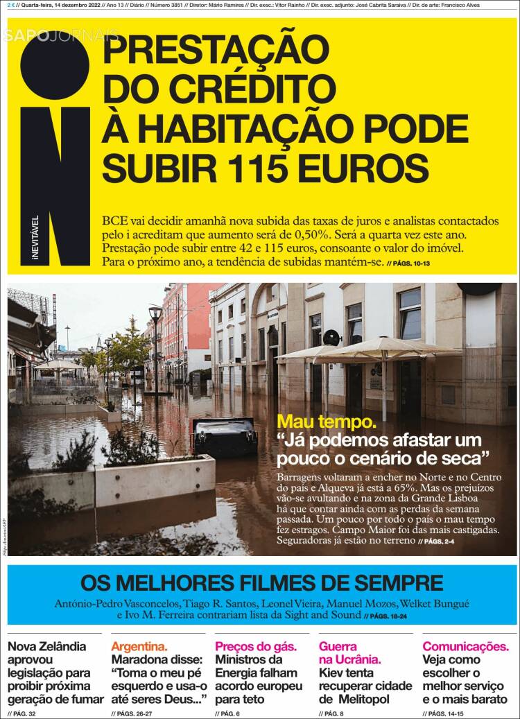 Portada de I - informação (Portugal)
