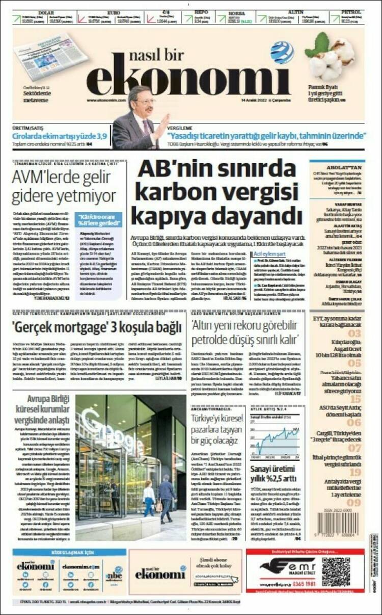 Portada de Dünya (Turqu&iacute;a)