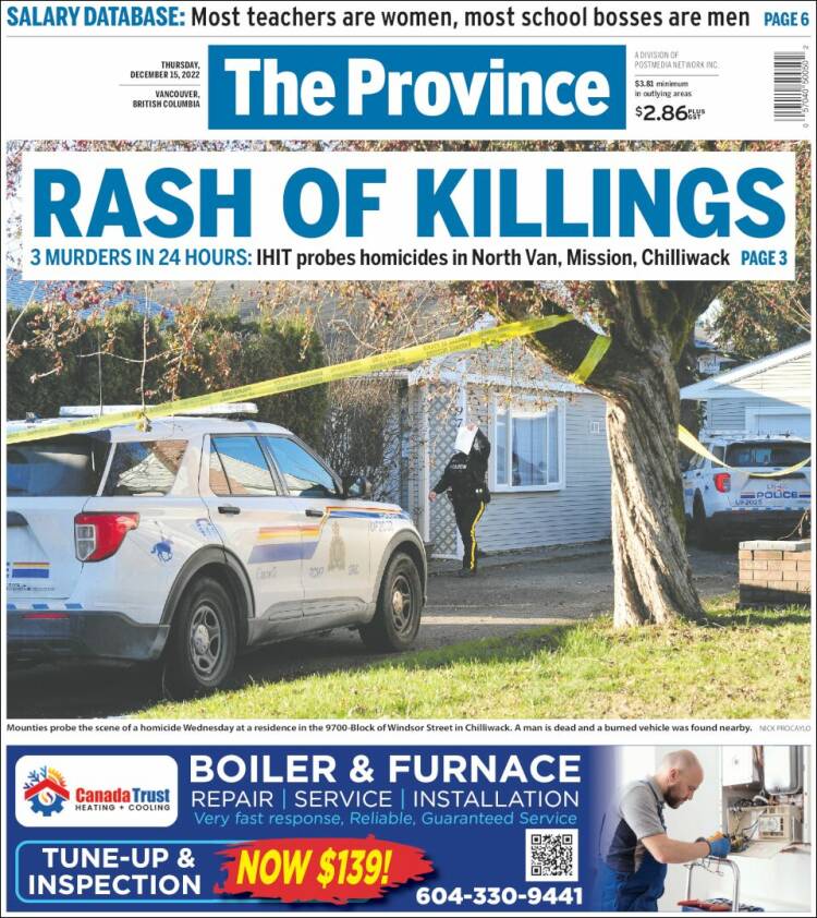 Portada de The Province (Canada)