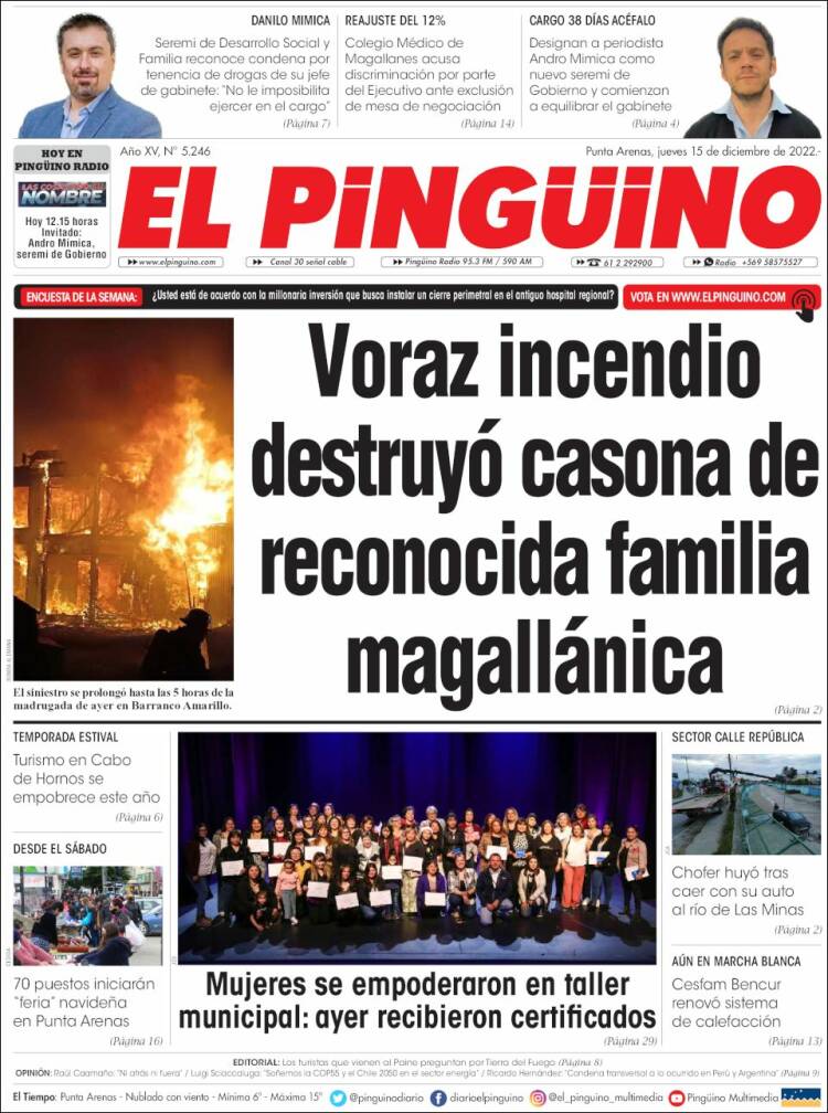 Portada de El Pingüino (Chile)
