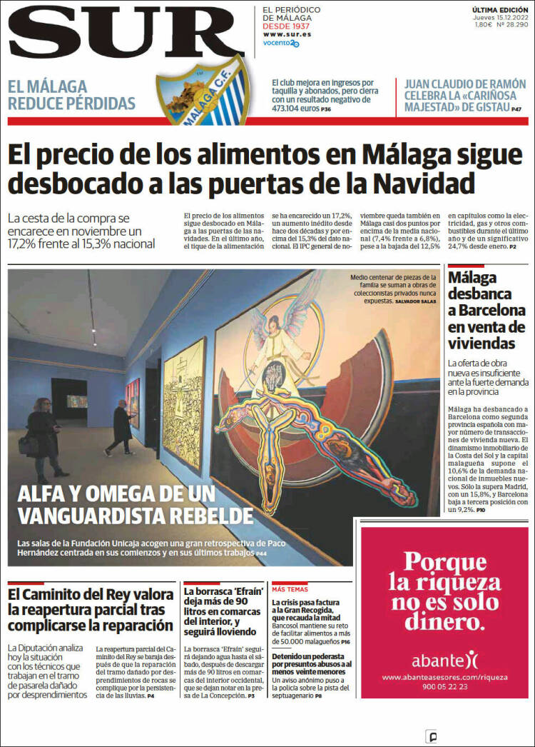 Portada de Diario el Sur (Espa&ntilde;a)