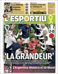 Portada de L'Esportiu (Espa&ntilde;a)