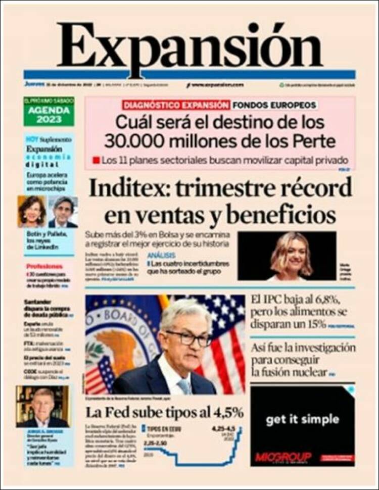 Portada de Expansión (Espa&ntilde;a)
