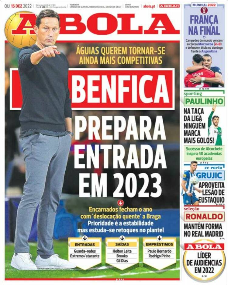 Portada de A Bola (Portugal)