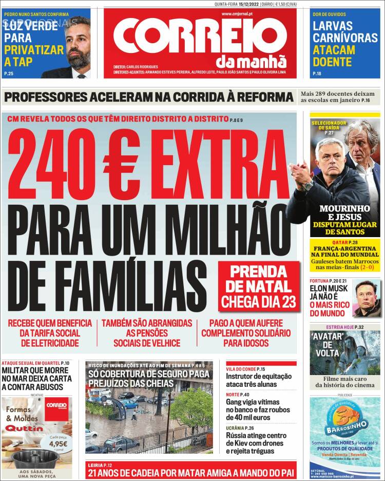 Portada de Correio da Manhã (Portugal)