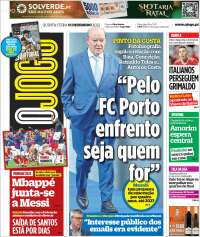 Portada de O Jogo (Portugal)