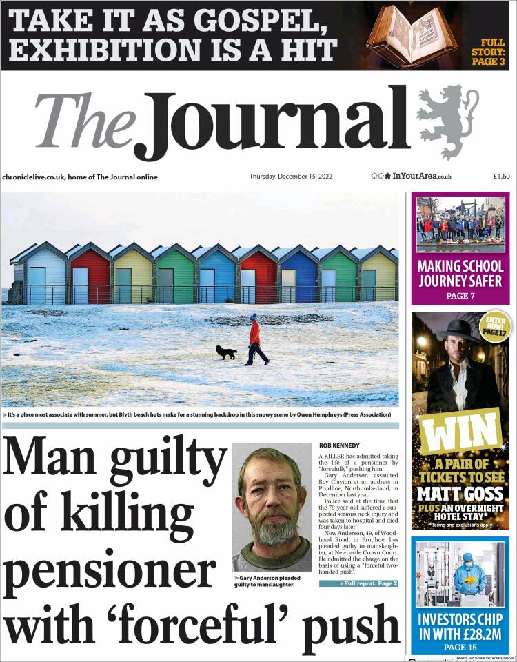 Portada de The Journal (Reino Unido)