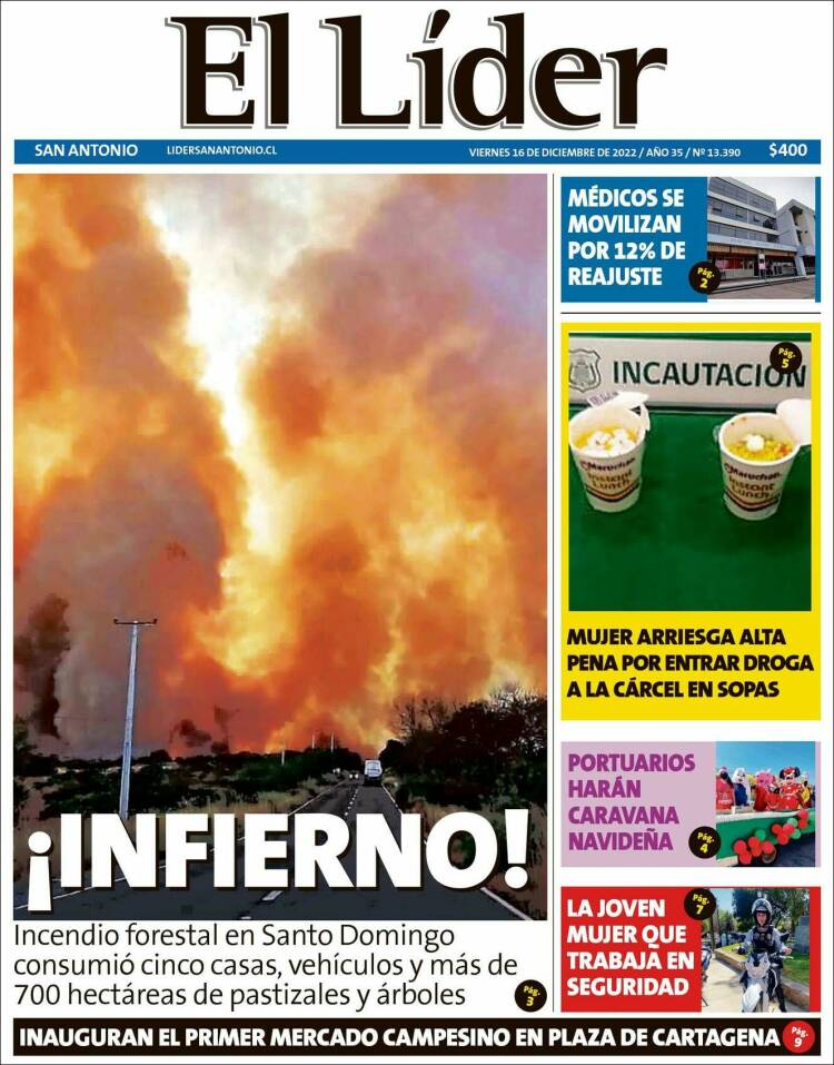 Portada de Lider de San Antonio (Chile)