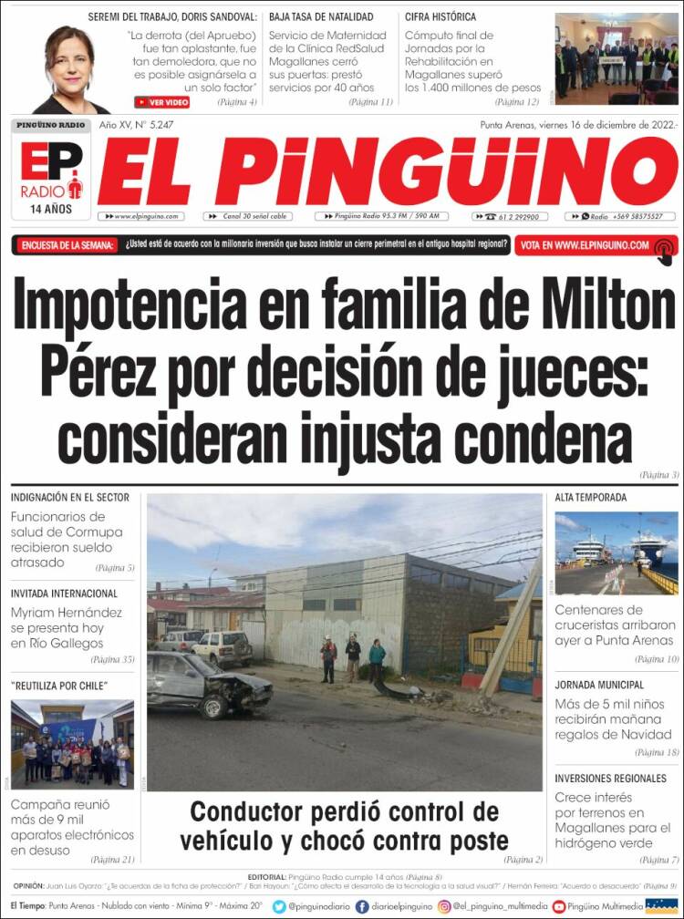 Portada de El Pingüino (Chile)