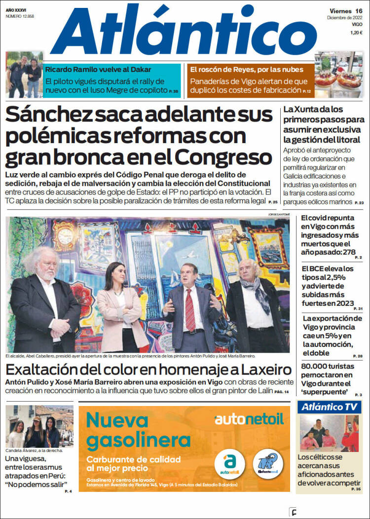 Portada de Atlántico Diario (Espa&ntilde;a)