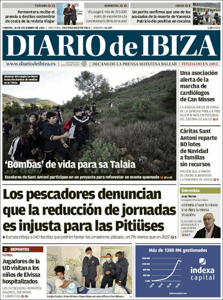 Portada de Diario de Ibiza (Espa&ntilde;a)