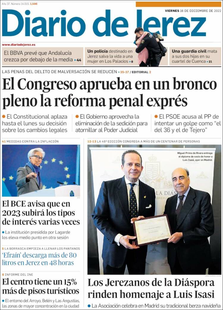 Portada de Diario de Jerez (Espa&ntilde;a)