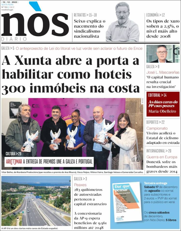 Portada de Nòs Diario (Espa&ntilde;a)