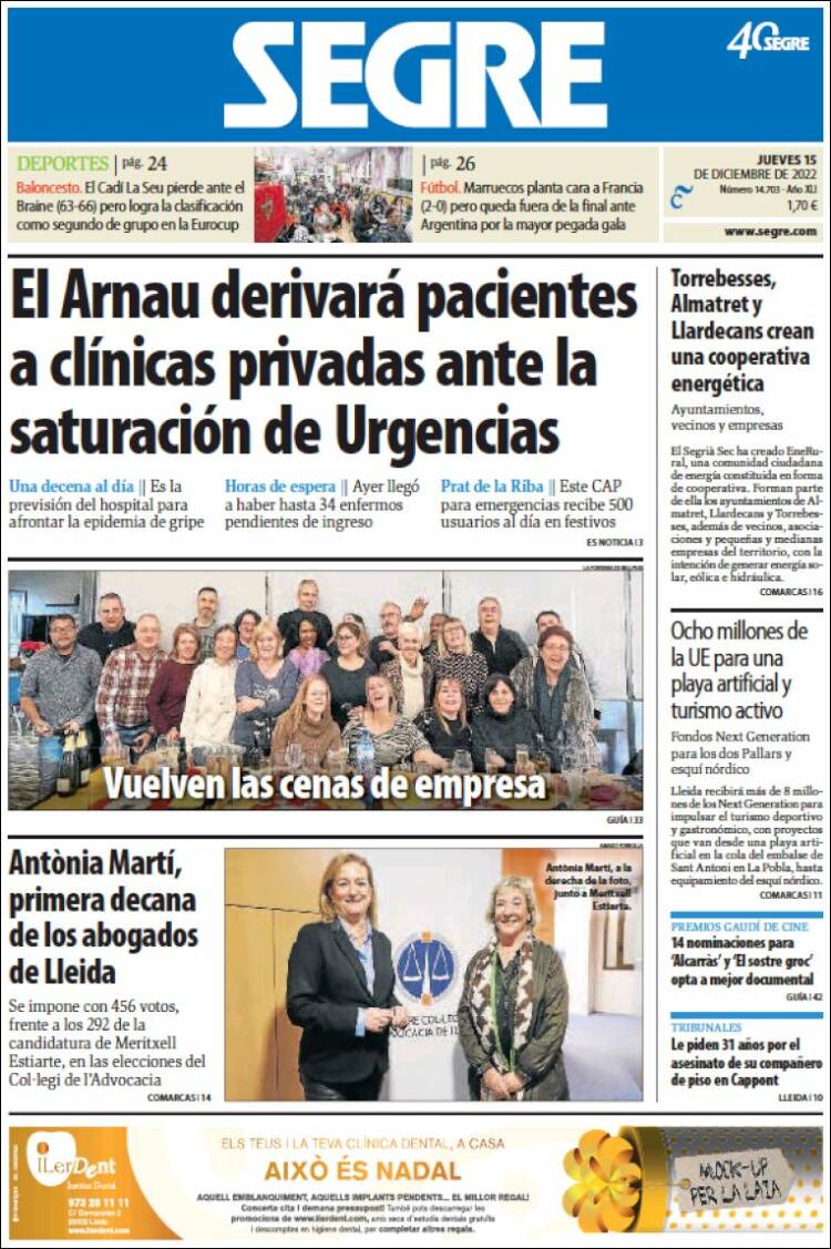 Portada de Segre  (Espa&ntilde;a)