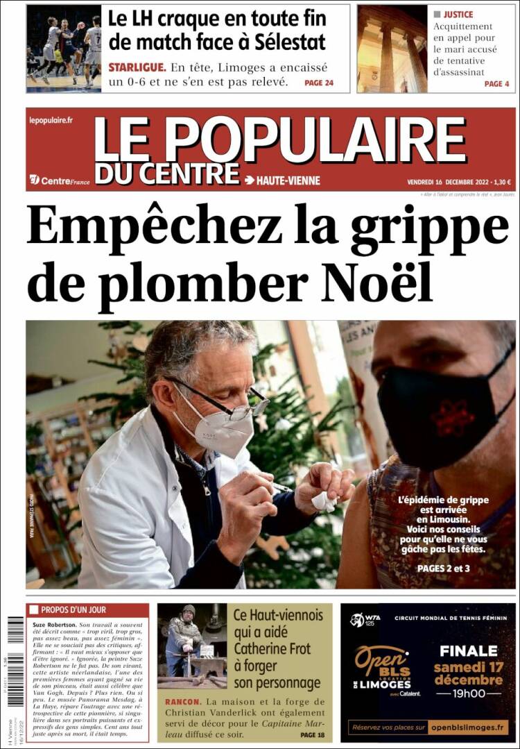 Portada de Le Populaire du Centre (France)