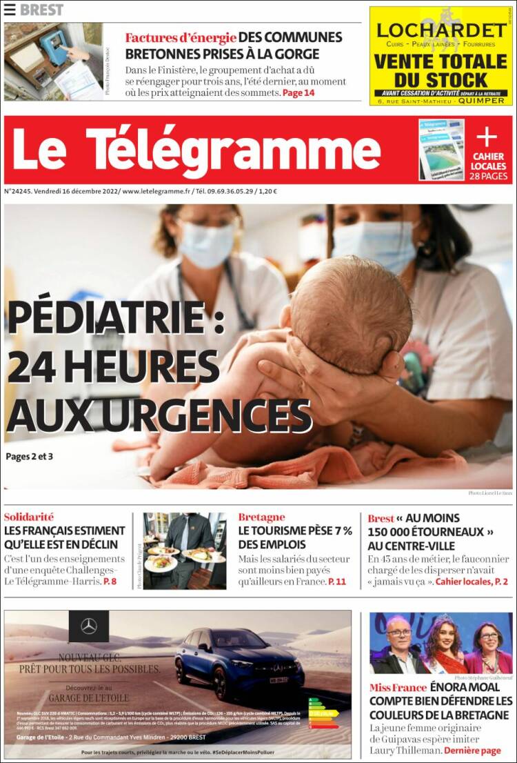 Portada de Télégramme (France)