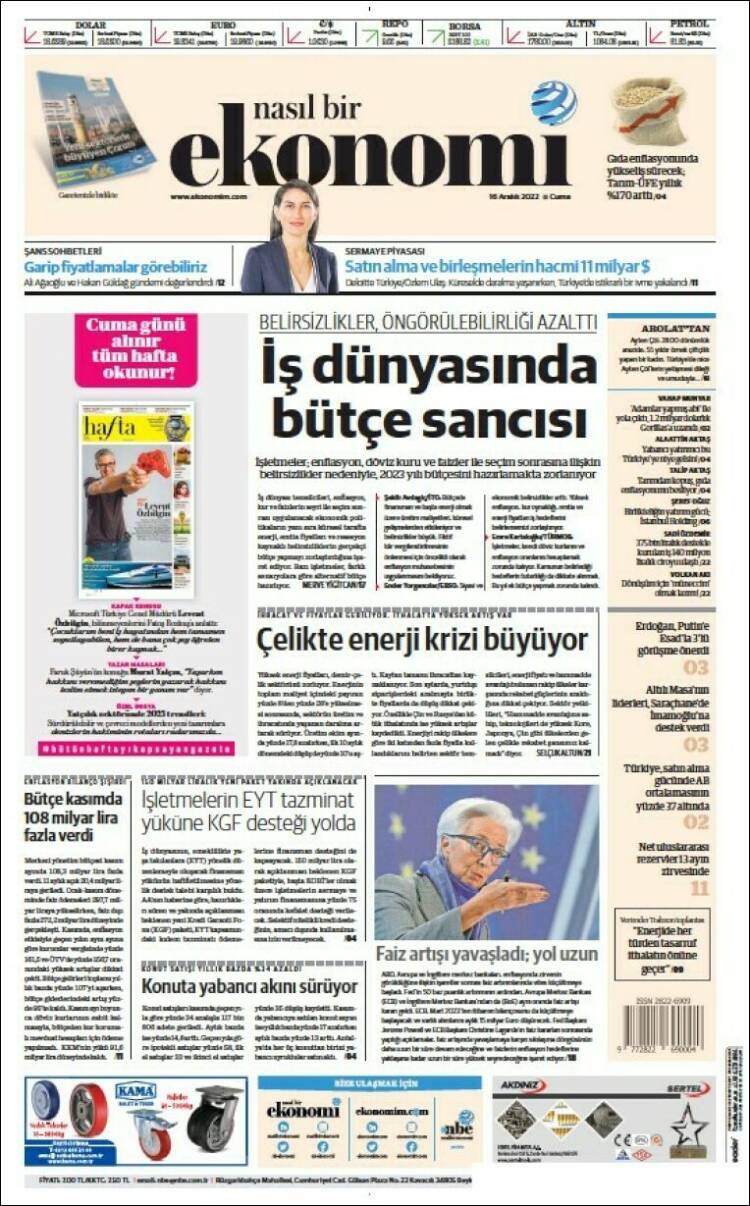 Portada de Dünya (Turqu&iacute;a)