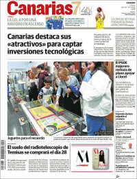 Portada de Canarias 7 (España)