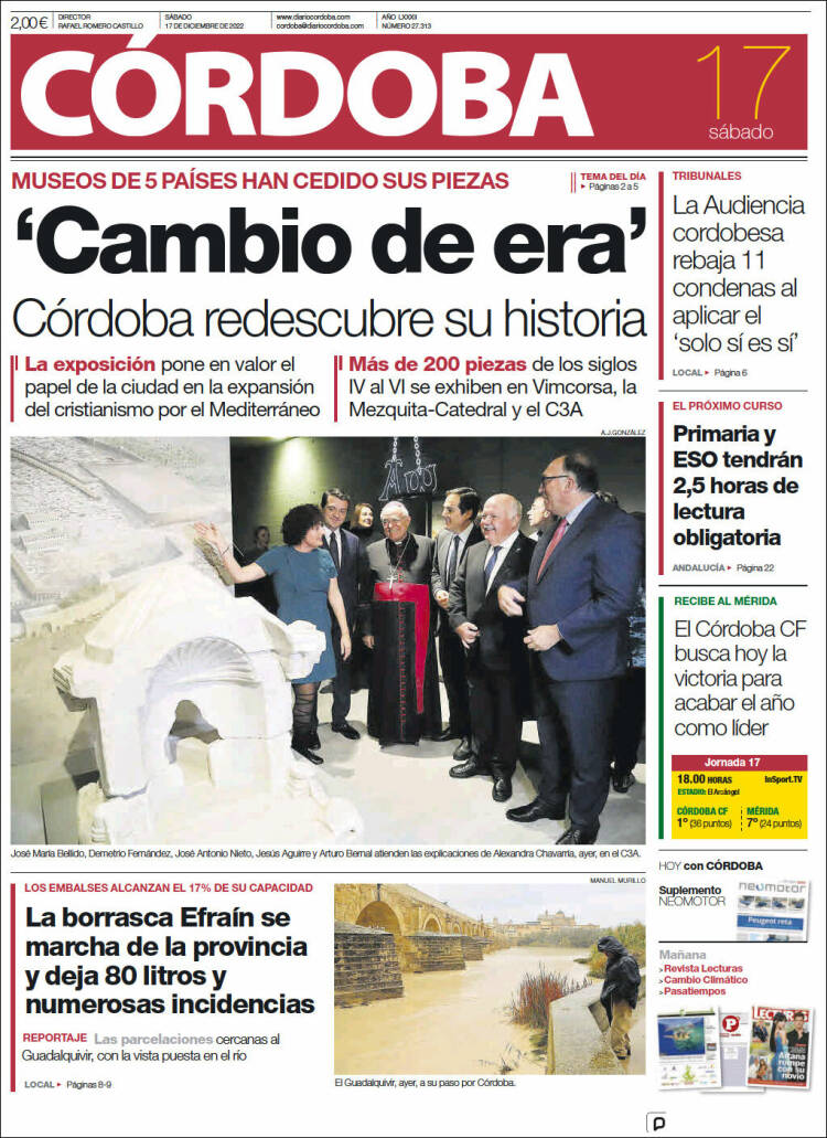 Portada de Diario de Córdoba (España)