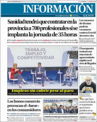 Portada de Diario Información (España)