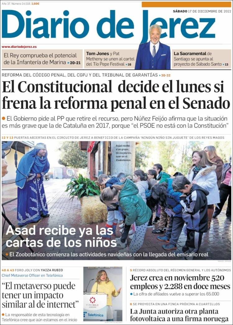 Portada de Diario de Jerez (España)