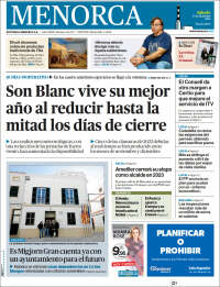 Portada de Menorca - Diario Insular (España)