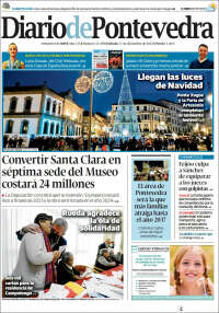 Portada de Diario de Pontevedra (España)