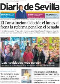 Portada de Diario de Sevilla (España)