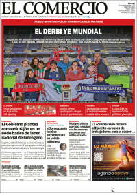 Portada de El Comercio - Gijón (España)