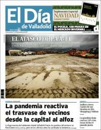 Portada de El Día de Valladolid (España)