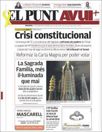 Portada de El Punt Avui (España)