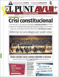 Portada de El Punt Avui - Girona (España)