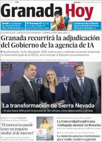 Portada de Granada Hoy (España)